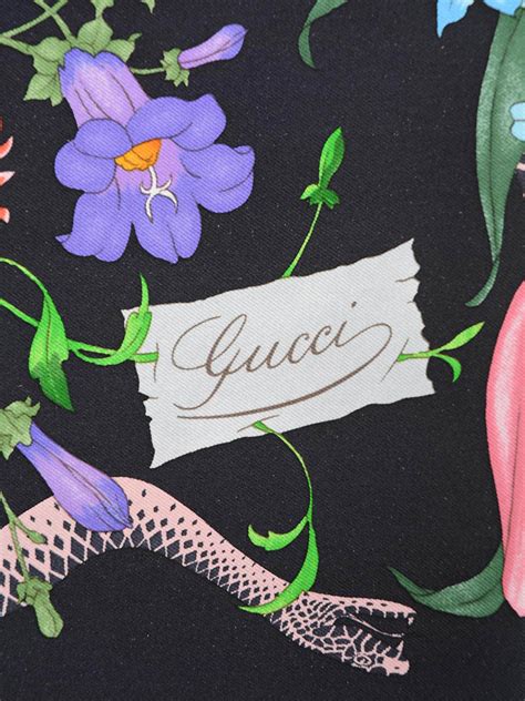 foulard gucci flora snake